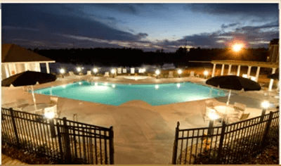 Night view of the Swimming Pool and Sundeck